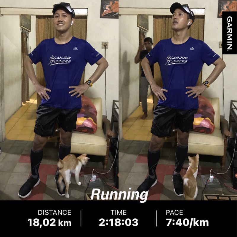 18 km hujan-hujanan