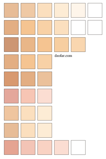 skin colors vector by ndop