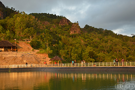 Embung Nglanggeran in sunset