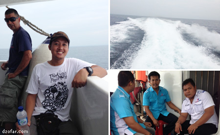 Suasana di Belakang kapal cepat