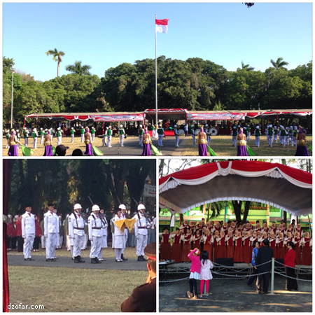 Upacara penurunan bendera