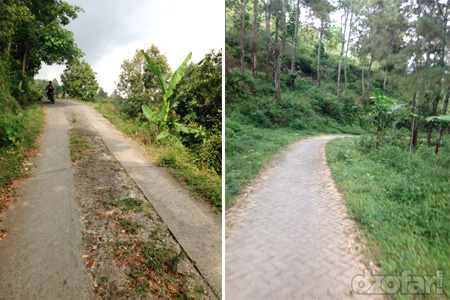 Jalan menuju Embung Estumulyo