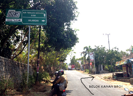 belok ke wilangan