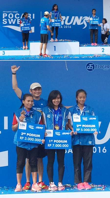 Podium 10K Putri