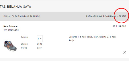 Gratis ongkir
