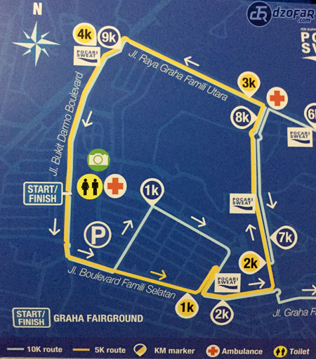 Peta rute 5K