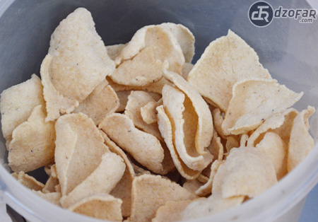 Krupuk ampas tahu