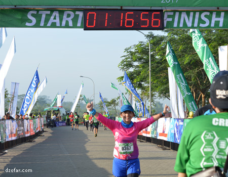Mbak Eva finish strong