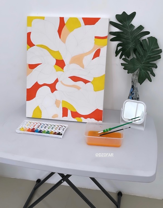 Melukis The Colorful Calathea