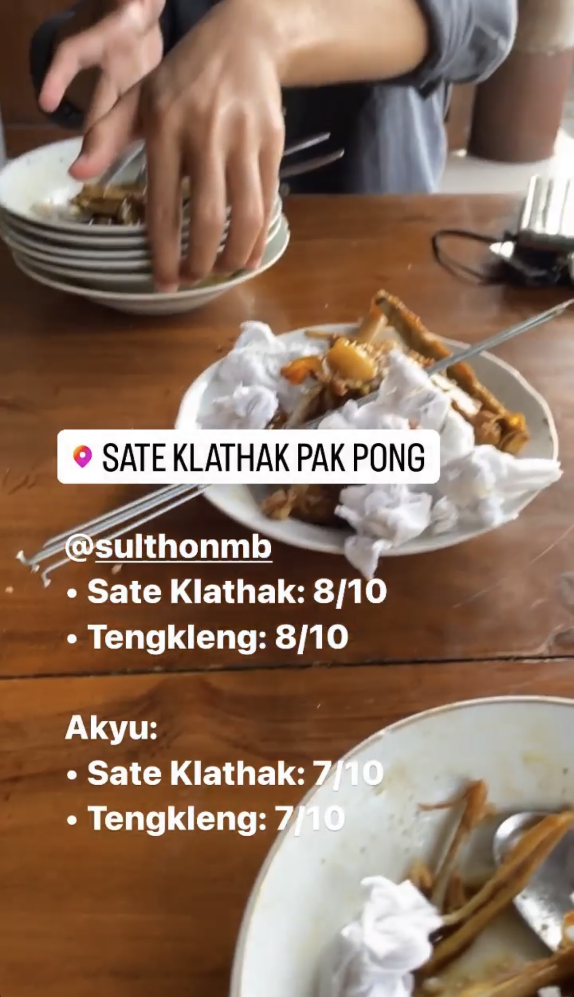 Sate Klathak Pak Pong 
