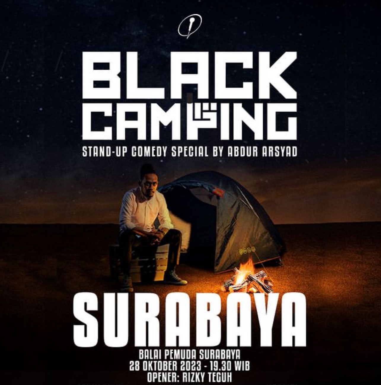 Poster Black Camping