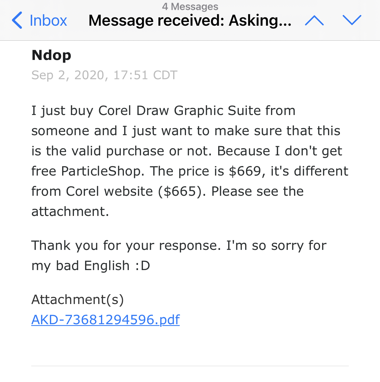 isi email ke cleverbridge