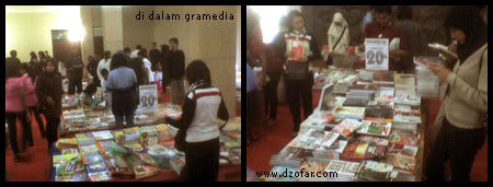 di dalam pameran buku gramedia