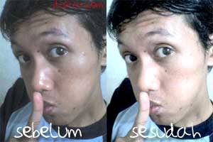 hasil editan dengan setting level photoshop
