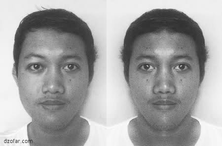 muka tidak wajar