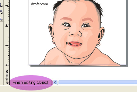 finish editing object