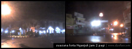 Suasana Nganjuk di malam hari